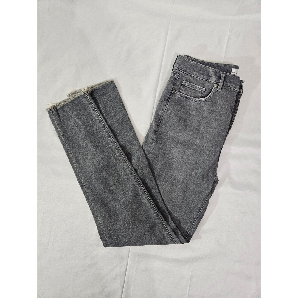 LOFT Made and Loved Gray Skinny Jeans Size 8 / 29 Tall High Rise Stretch Denim